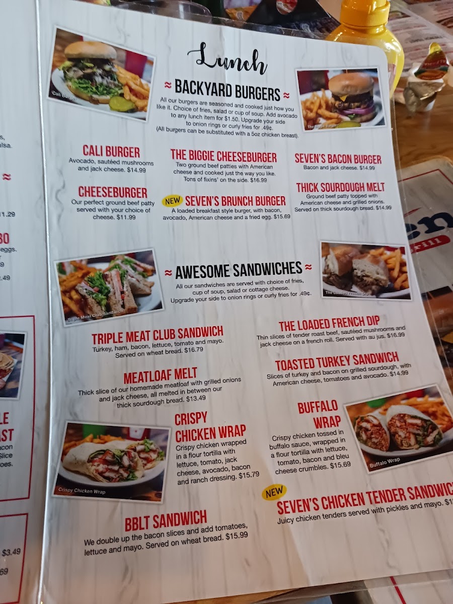 Menu Seven Cafe And Grill-1